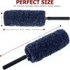 imageCar Duster Interior by TAKAVU 360 Microfiber Fingers Unbreakable Comfort Handle Lint and Scratch Free Include Microfiber Towel for Car ampamp Home Use The Best Auto Accessories GrayMicrofiber Soft Feather  4pcs