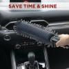 imageCar Duster Interior by TAKAVU 360 Microfiber Fingers Unbreakable Comfort Handle Lint and Scratch Free Include Microfiber Towel for Car ampamp Home Use The Best Auto Accessories GrayMicrofiber Mesh with Towel