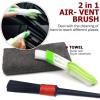 imageCar Duster Interior by TAKAVU 360 Microfiber Fingers Unbreakable Comfort Handle Lint and Scratch Free Include Microfiber Towel for Car ampamp Home Use The Best Auto Accessories GrayMicrofiber Soft Feather  4pcs