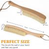 imageLint Brush for Clothes with 100 Soft Horse Hair Bristle Large Beech Wood Handle Lint Remover for Hat Pet Hair Suits Cashmere Wool Velvet Suede ShoeWhite Boar Bristle