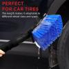 imageTAKAVU 175quot Long Handle Wheel Tire Body Brush  Gentle Car Wash Brush for Safe Tire Sidewall ampamp Wheel Cleaning  ScratchFree Automotive Tool Blue  Stiff BristleBlue  Stiff Bristle