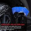 imageTAKAVU 175quot Long Handle Wheel Tire Body Brush  Gentle Car Wash Brush for Safe Tire Sidewall ampamp Wheel Cleaning  ScratchFree Automotive Tool Blue  Stiff BristleBlue  Stiff Bristle