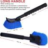 imageTAKAVU 175quot Long Handle Wheel Tire Body Brush  Gentle Car Wash Brush for Safe Tire Sidewall ampamp Wheel Cleaning  ScratchFree Automotive Tool Blue  Stiff BristleBlue  Stiff Bristle