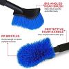 imageTAKAVU 175quot Long Handle Wheel Tire Body Brush  Gentle Car Wash Brush for Safe Tire Sidewall ampamp Wheel Cleaning  ScratchFree Automotive Tool Blue  Stiff BristleBlue  Stiff Bristle