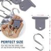 imageTAKAVU Awning Hooks 12pcs Stainless Steel ampamp Plastic Storage Hook for RV Camper Camping Indoor Outdoor Decor 15lbs Weight Capacity12