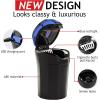 imageTAKAVU Car Ashtray 1Pack Easy Clean Up Detachable Stainless Car Ashtray with Lid Blue Led Light and Removable Lighter for Most Vehicle Cup Holder SilverBlue