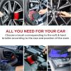 imageTAKAVU Complete Car Detailing Kit 12pc  Detail Brushes Wire Brushes Vent Duster ampamp Microfiber Towel for Wheels Interior Exterior Engine Bay ampamp Motorcycle CleaningComplete Car Wheel Detailing Kit