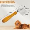 imageTAKAVU Dematting Fur Rake Comb Brush for Dogs ampamp Cats  Undercoat Comb with Safety Blades for Removing Knots Mats ampamp Tangles  Grooming Tool for Poodles Doodles Long Haired PetsDematting Fur Rake Comb