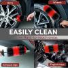 imageTAKAVU Master Wheel ampamp Tire Brush Easy Reach Wheel and Rim Detailing Brush Long Soft Bristle Car Tire Brush Wheel Scrub Brush Multipurpose use for Wheels Rims Exhaust Tips Motorcycles BlueRed  Big Brush