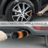 imageTAKAVU Master Wheel ampamp Tire Brush Easy Reach Wheel and Rim Detailing Brush Long Soft Bristle Car Tire Brush Wheel Scrub Brush Multipurpose use for Wheels Rims Exhaust Tips Motorcycles BlueOrange  Black