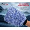 imageTAKAVU New Car Wash Mitt 2 Pack Premium Cyclone Microfiber Washing Gloves Holds Tons of Sudsy Water for Effective Washing Machine Washable Lint Free Scratch Free Green ampamp WhiteBlue  White
