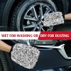 imageTAKAVU New Car Wash Mitt 2 Pack Premium Cyclone Microfiber Washing Gloves Holds Tons of Sudsy Water for Effective Washing Machine Washable Lint Free Scratch Free Green ampamp WhiteBlack