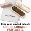 imageTAKAVU Premium Suede ampamp Nubuck Cleaning Kit  Crepe Brush Brass Bristle Brush Microfiber Towel Cloth Cleaning Block Eraser for Shoes Boots
