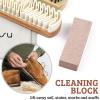 imageTAKAVU Premium Suede ampamp Nubuck Cleaning Kit  Crepe Brush Brass Bristle Brush Microfiber Towel Cloth Cleaning Block Eraser for Shoes Boots