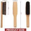 imageTAKAVU Shoe Shine Brushes Kit 4PCS  100 Soft Horsehair Bristles Brush Polish Applicator Crepe Suede Shoes Brush Microfiber Buffing Cloth for Shoes Leather Boot Cloth BagShoe Brush 102 inches