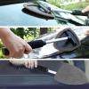 imageTAKAVU Windshield Window Cleaner Tool Extendable LongReach Handle Unique Pivoting Triangular Head 3 Washable Reusable Microfiber Bonnets Car ampamp Home Inside Interior Exterior Use  Lint Free RedBlack  Grey