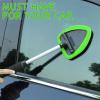 imageTAKAVU Windshield Window Cleaner Tool Extendable LongReach Handle Unique Pivoting Triangular Head 3 Washable Reusable Microfiber Bonnets Car ampamp Home Inside Interior Exterior Use  Lint Free RedBlack  Green