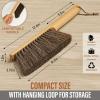 imageTakavu MultiPurpose Counter Brush with Solid Wood Handle Natural Horsehair Bristles for Gentle Dusting of Furniture Drafting Patio Fireplace Cleaning Shop Brush Woodworking Tool ampamp Accessories