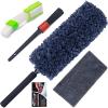 imageCar Duster Interior by TAKAVU 360 Microfiber Fingers Unbreakable Comfort Handle Lint and Scratch Free Include Microfiber Towel for Car ampamp Home Use The Best Auto Accessories GrayMicrofiber Soft Feather  4pcs