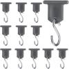 imageTAKAVU Awning Hooks 12pcs Stainless Steel ampamp Plastic Storage Hook for RV Camper Camping Indoor Outdoor Decor 15lbs Weight Capacity12