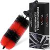 imageTAKAVU Master Wheel ampamp Tire Brush Easy Reach Wheel and Rim Detailing Brush Long Soft Bristle Car Tire Brush Wheel Scrub Brush Multipurpose use for Wheels Rims Exhaust Tips Motorcycles BlueRed  Big Brush
