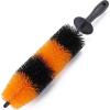 imageTAKAVU Master Wheel ampamp Tire Brush Easy Reach Wheel and Rim Detailing Brush Long Soft Bristle Car Tire Brush Wheel Scrub Brush Multipurpose use for Wheels Rims Exhaust Tips Motorcycles BlueOrange  Black